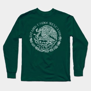Estados Unidos Mexicanos - Mexican Coat of arms - Grunge design Long Sleeve T-Shirt